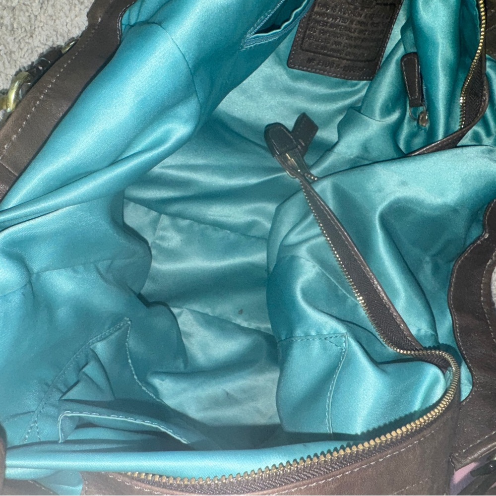 Vintage Coach Madison Rich Brown Leather Hobo Shoulder Bag - Picture 5 of 5